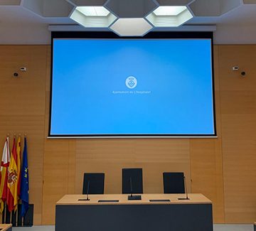 RENOVACIÓN AUDIOVISUAL EN EL AYUNTAMIENTO DE HOSPITALET DE LLOBREGAT